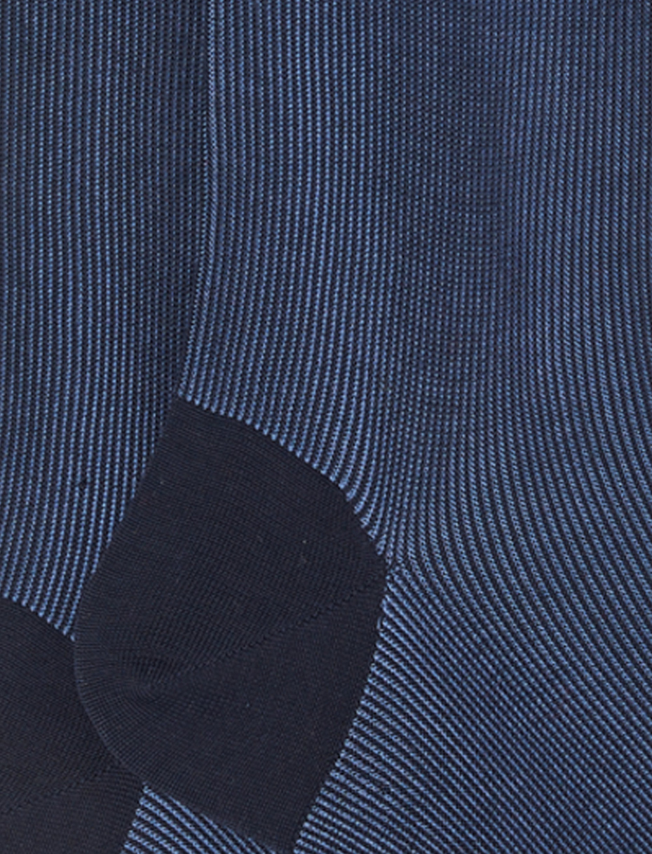 Calze lunghe uomo cotone blu fantasia perlage - Gallo 1927 - Official Online Shop