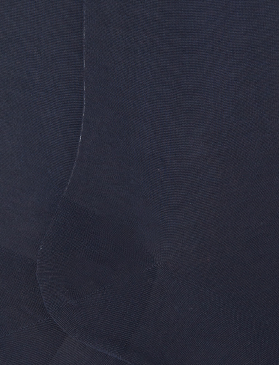 Calze lunghe uomo cotone chiffon blu tinta unita - Gallo 1927 - Official Online Shop