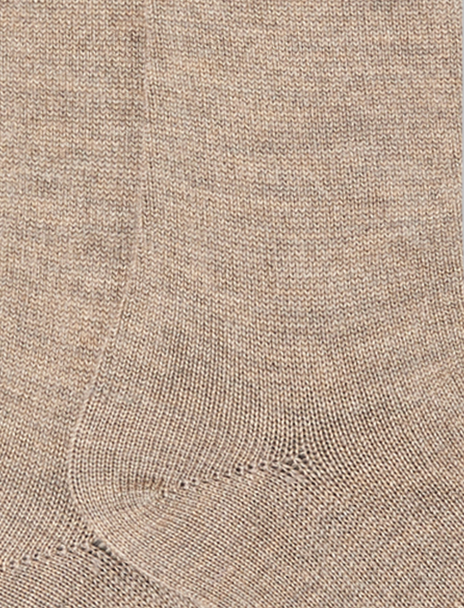 Calze lunghe donna lana, seta e cashmere glacé tinta unita - Gallo 1927 - Official Online Shop