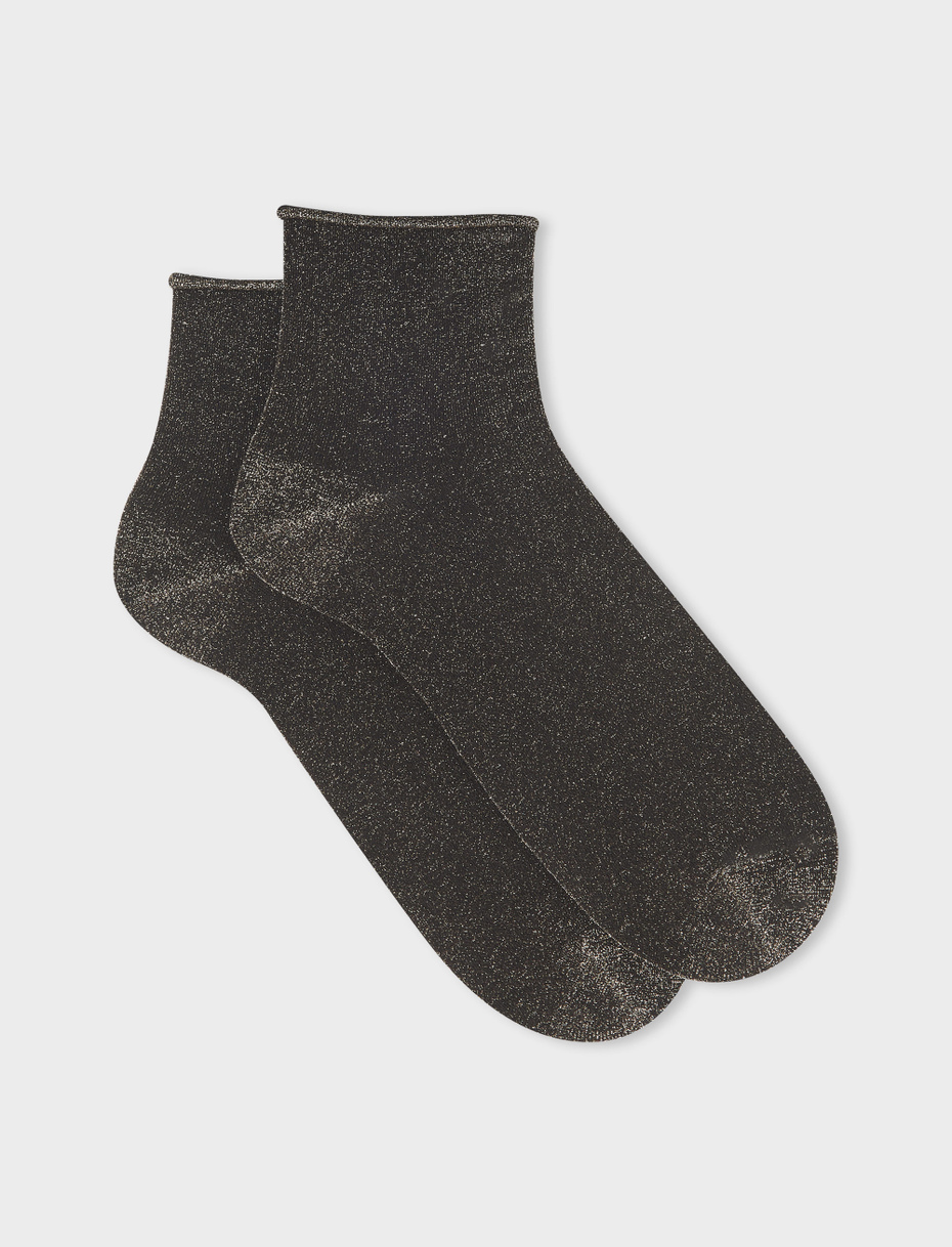 Women's super short plain volcano lurex socks - Gallo 1927 - Official Online Shop