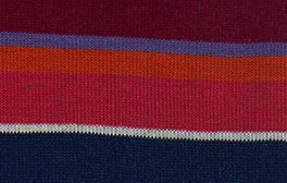 Women's long light blue cotton socks with multicoloured stripes - Gallo 1927 - Official Online Shop