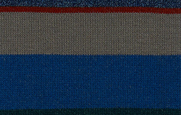 Men's long blue cotton socks with multicoloured stripes - Gallo 1927 - Official Online Shop