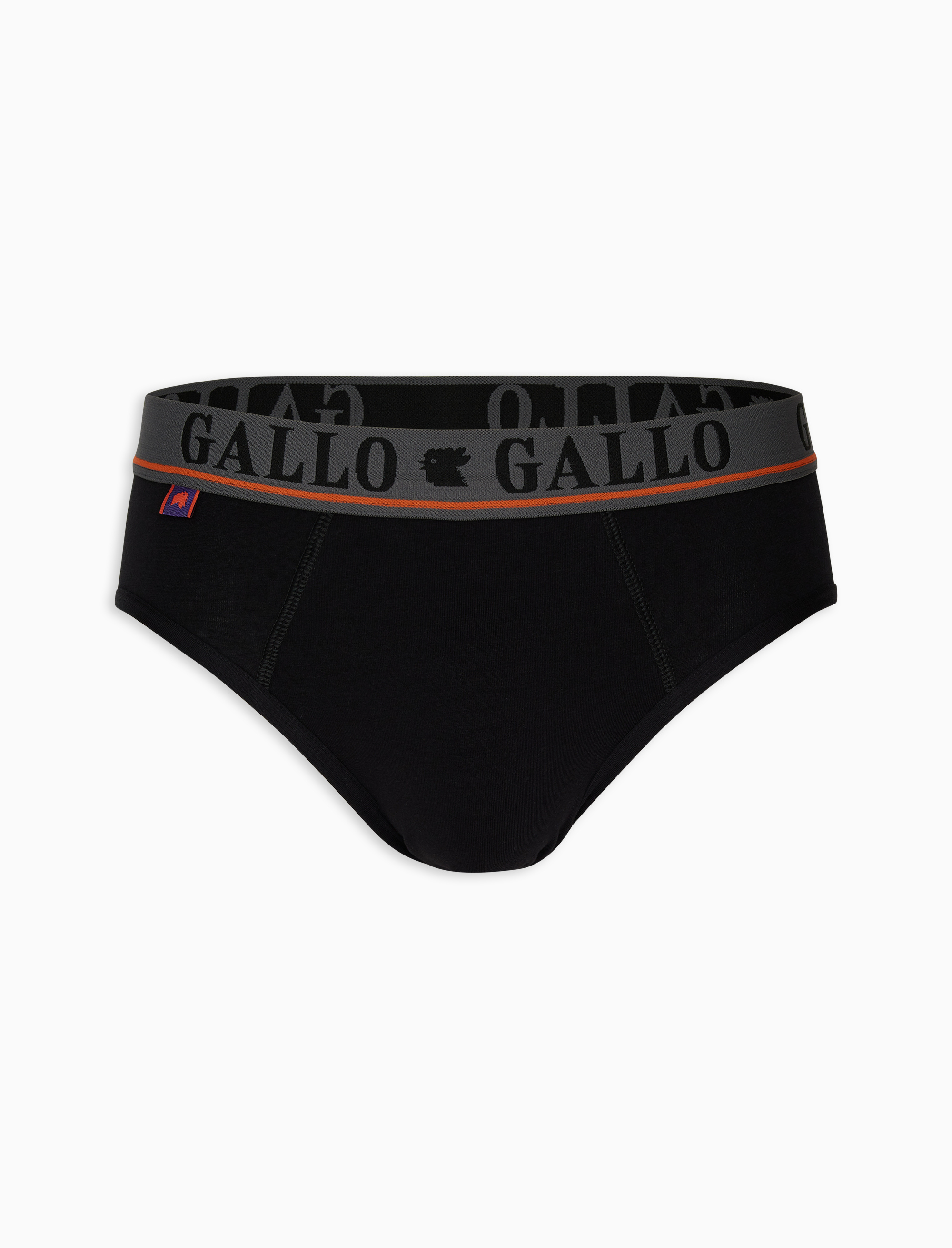 Men's black cotton briefs Gallo