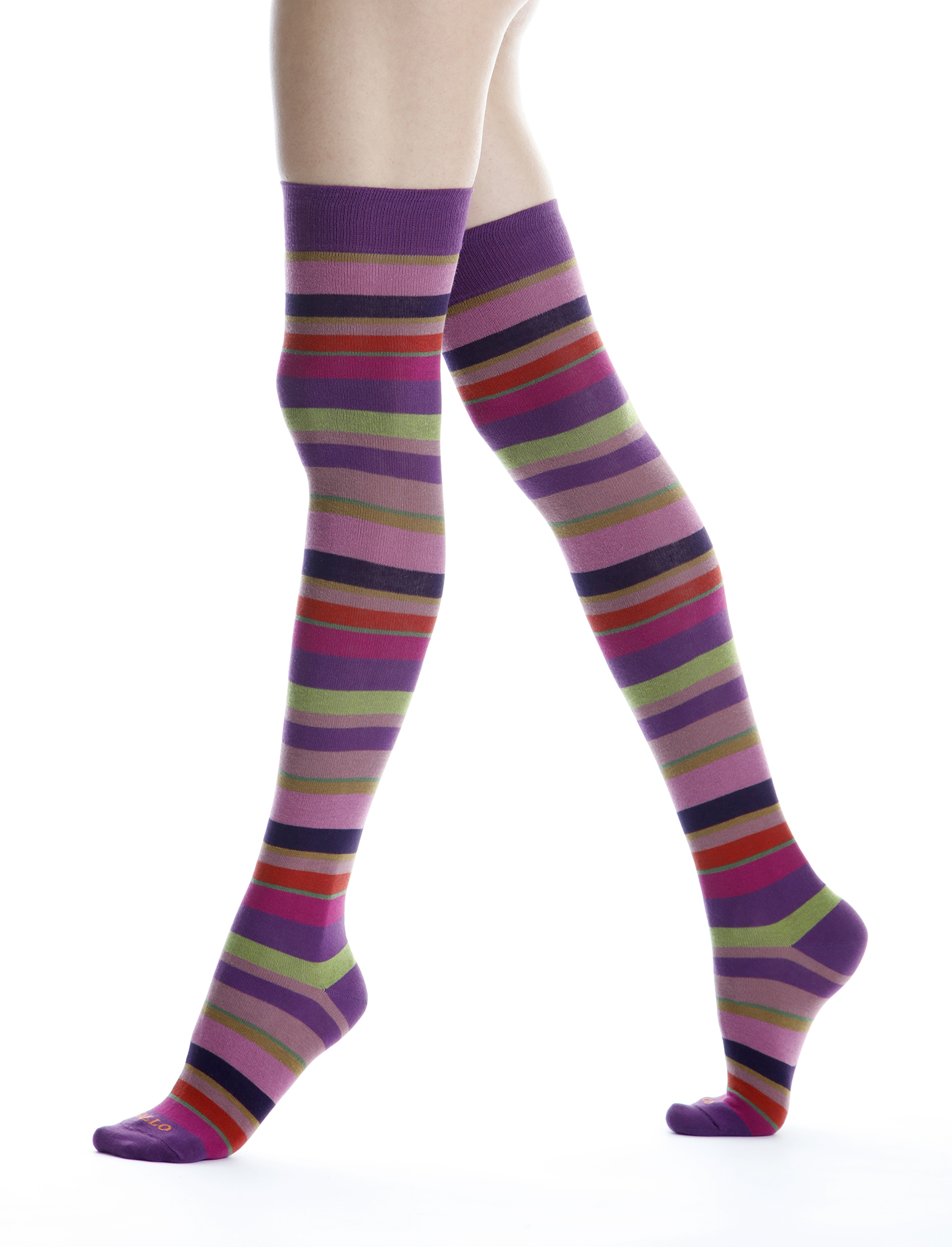 Purple thigh high socks clearance