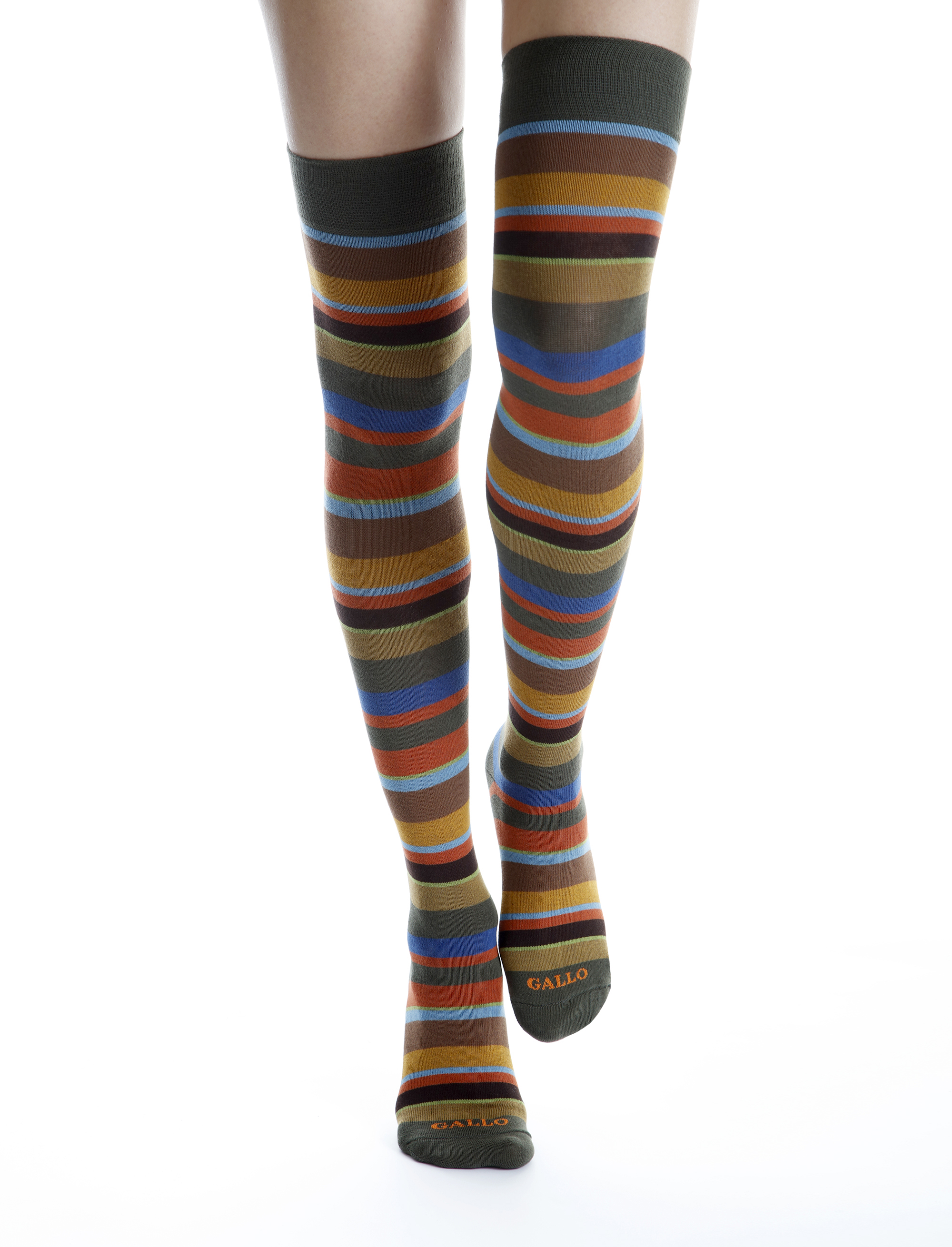 Green thigh high socks sale