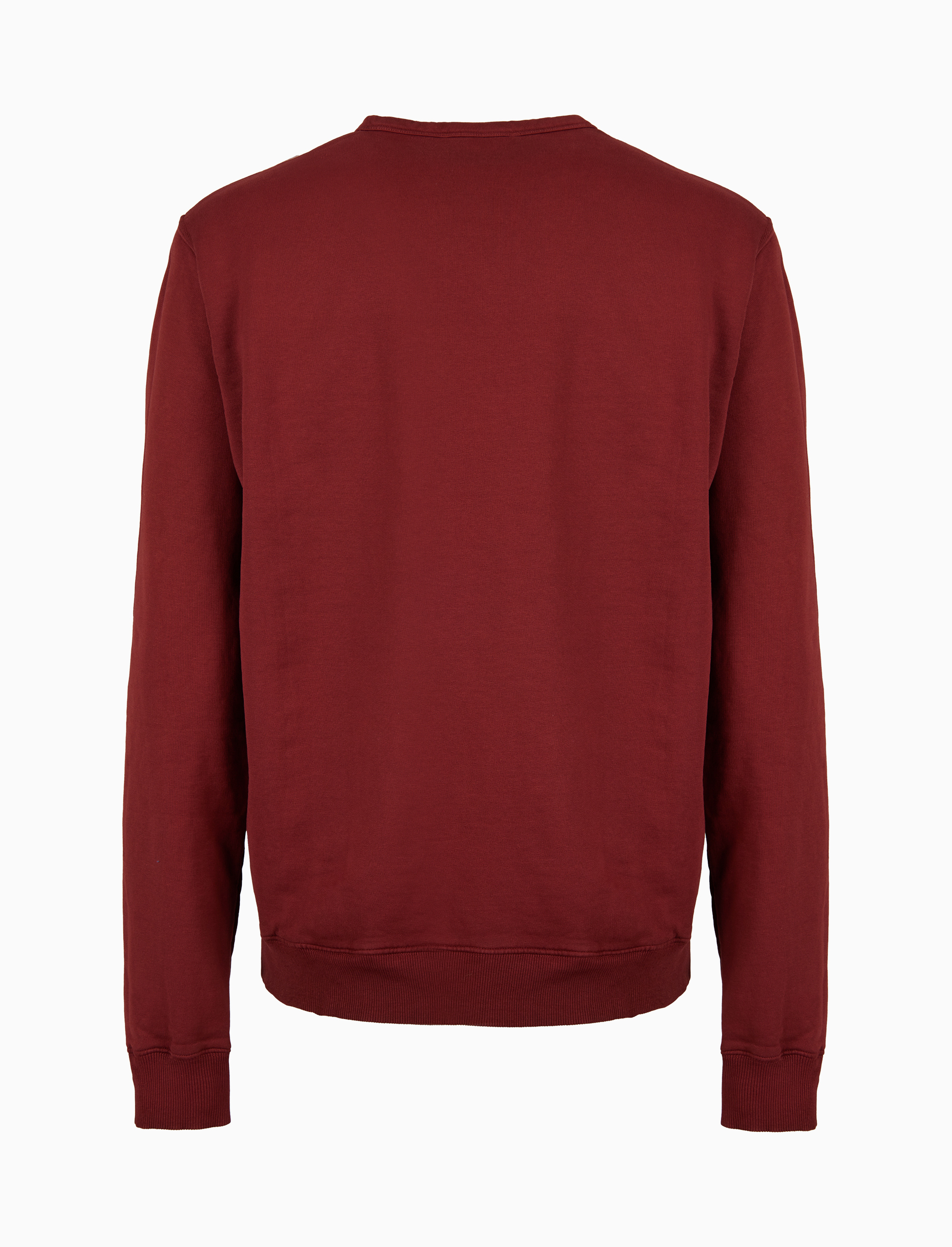 Unisex plain burgundy cotton crew neck sweatshirt Gallo