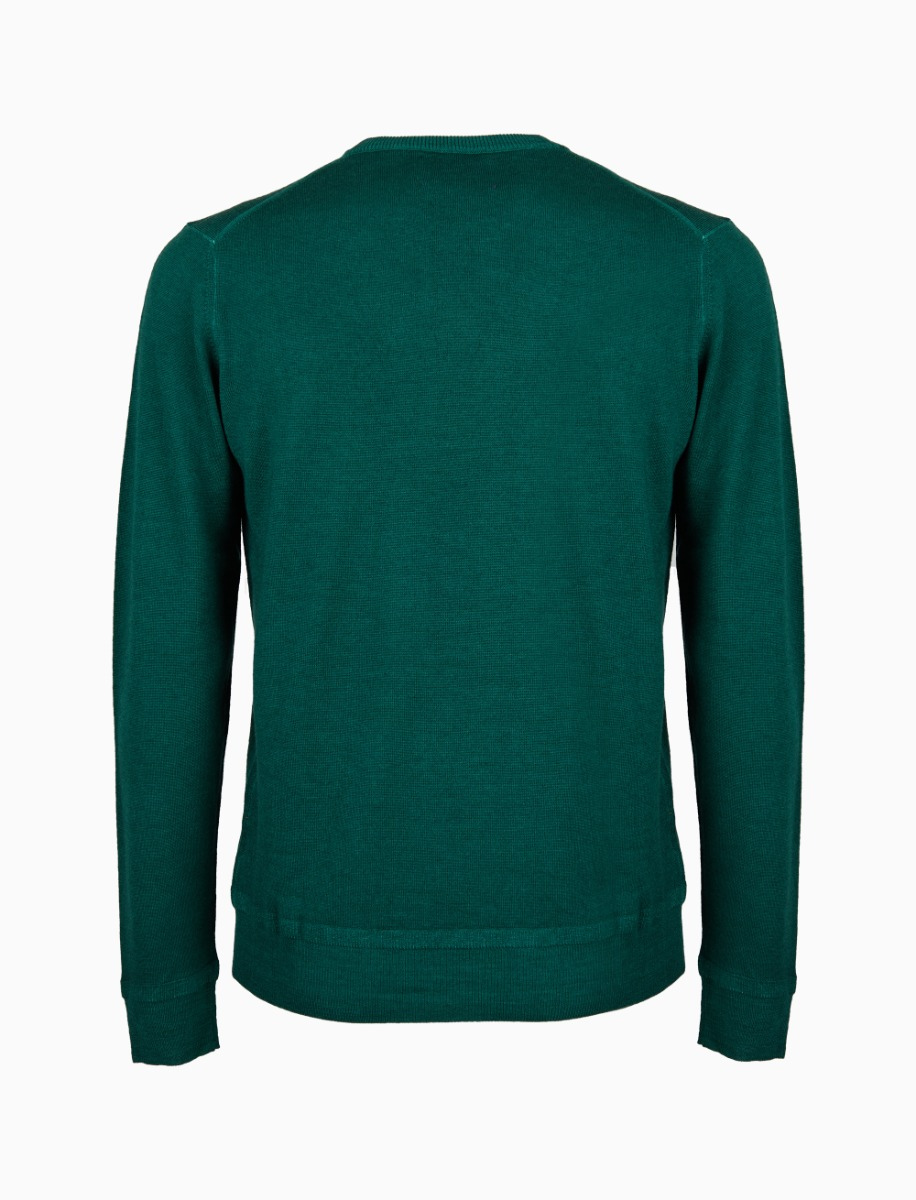 Plain online green sweater